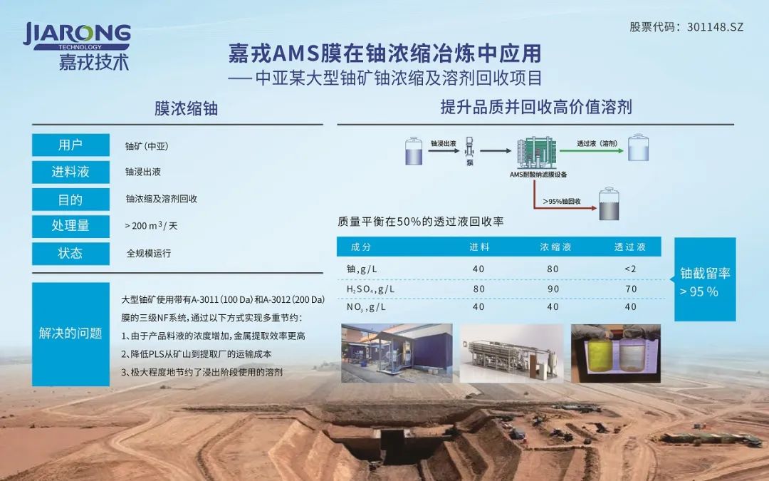 嘉戎AMS耐酸碱膜在铀浓缩中应用